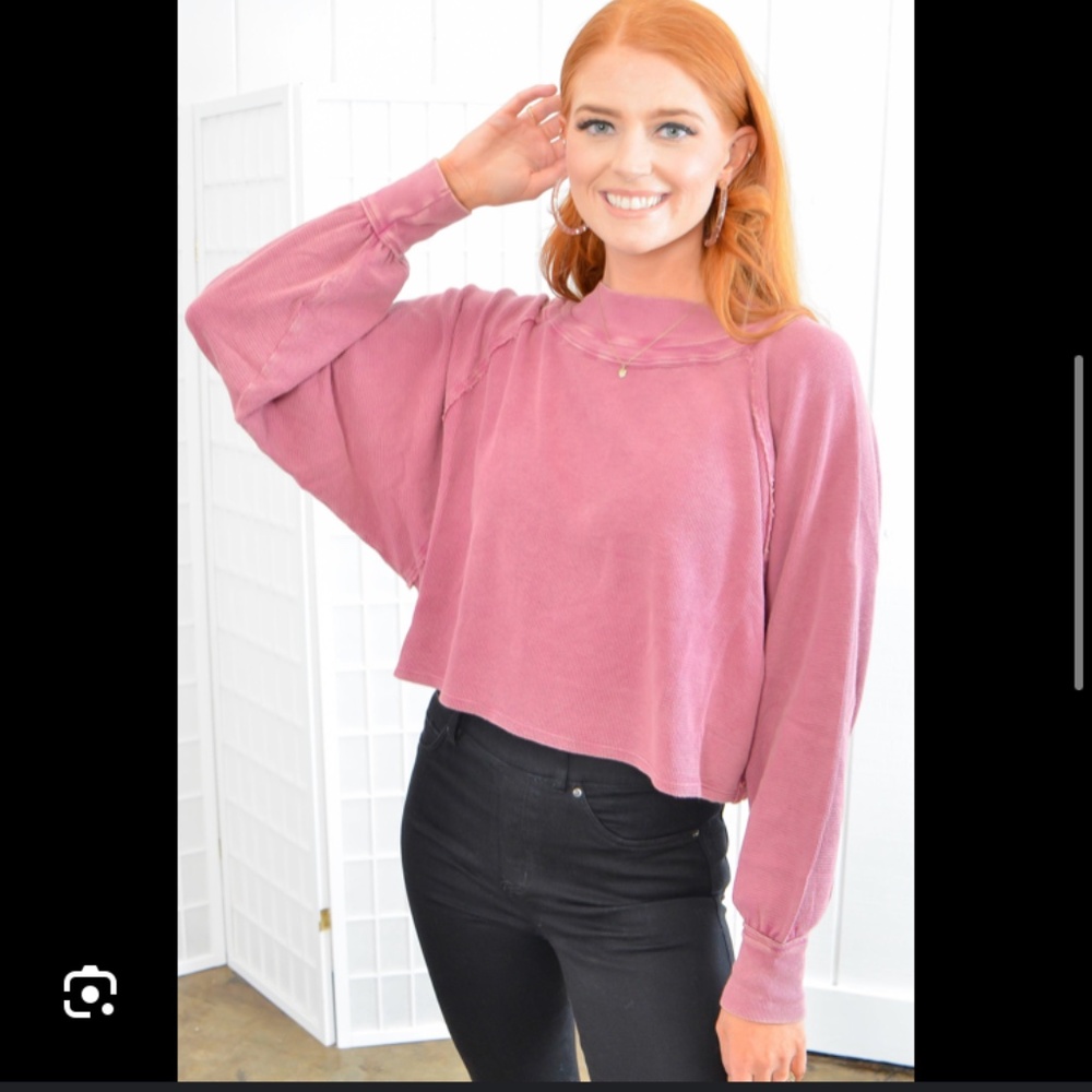 FP Free People Slouchy Free People Fun Time Turtle Thermal Pullover Sweater XL - Picture 3 of 8